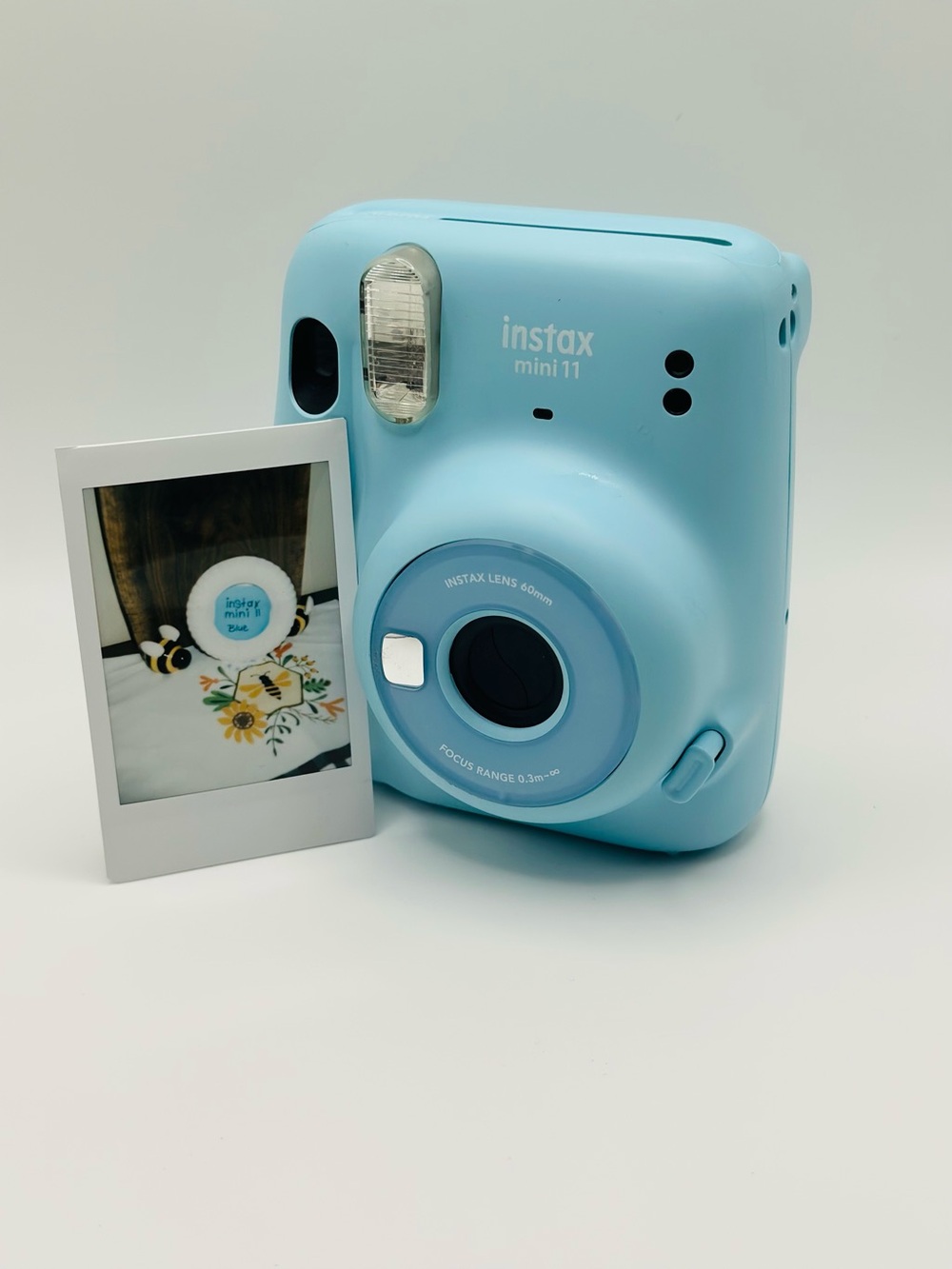 Fujifilm Instax Mini 11 Instant Film Camera - Sky Blue Film Tested and Working